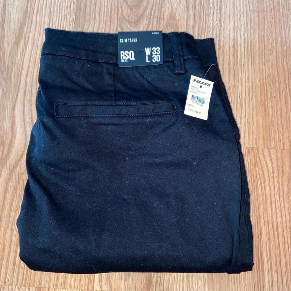 black slim taper pants - Picture 2 of 2